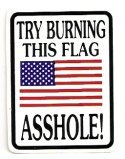 TRY BURNING THIS FLAG ASSHOLE