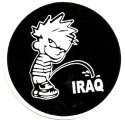 CALVIN PEEING ON IRAQ
